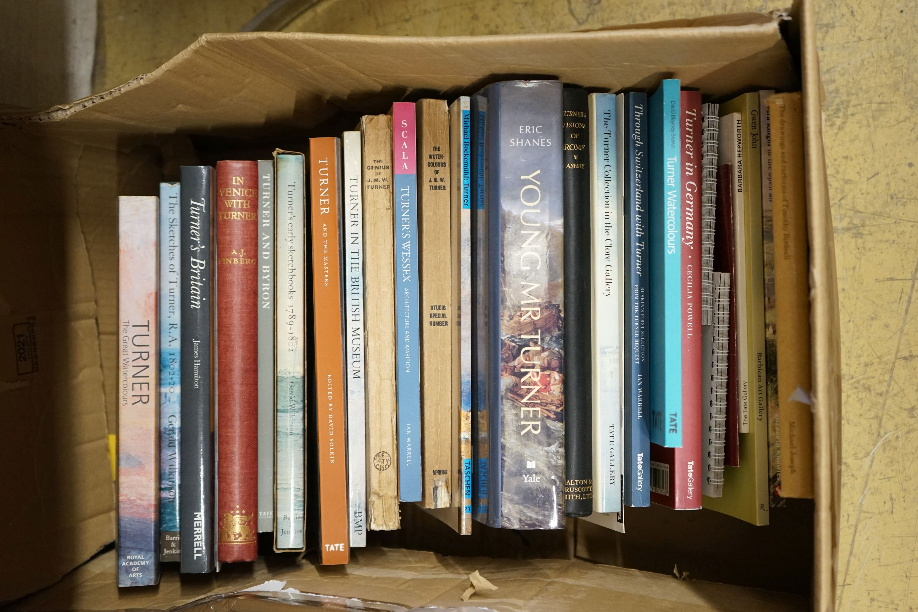 Four boxes of assorted books, mainly Arts and Design